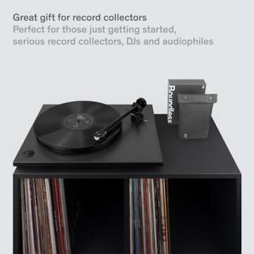 Boundless Audio Vinyl Record Cleaning Kit - 5-in-1 Vinyl Cleaning Kit Includes Velvet Record Brush, Stylus Cleaner, Cleaner Solution, Nylon Brush & Storage Bag