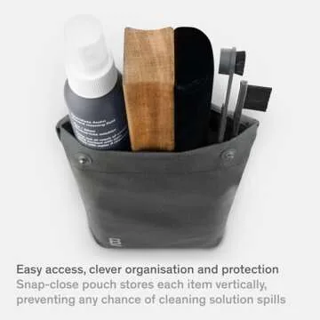 Boundless Audio Vinyl Record Cleaning Kit - 5-in-1 Vinyl Cleaning Kit Includes Velvet Record Brush, Stylus Cleaner, Cleaner Solution, Nylon Brush & Storage Bag