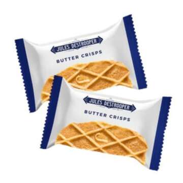Jules Destrooper Mini Butter Crisp Snack Packs - Authentic Belgian Waffle Cookies, Kosher, Non-GMO, ...