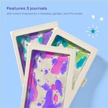 Lifelines Sensory Journal, 3-Pack Shake It Up Bundle - Fidget Ruled Notebook Journal with Interactive Tactile Cover & Embossed Patterns - 160 Page, Soft Cover Book Writing Journal