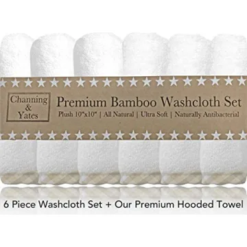 Premium Hooded Baby Towel & Washcloth Set for Infants