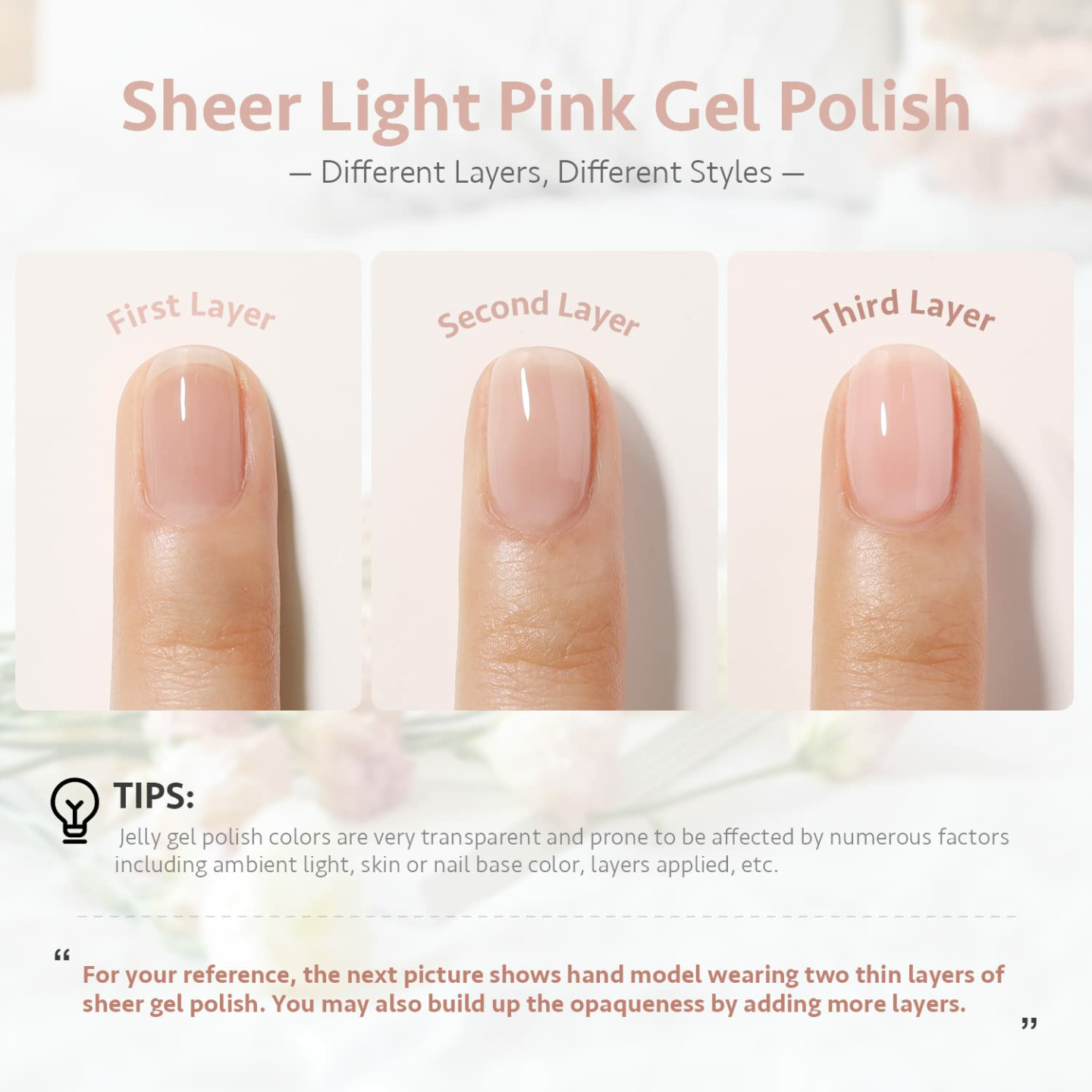 Light Pink Gel Nail Polish - 16ml for Nail Art