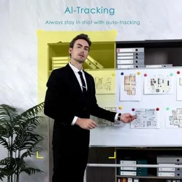 Angetube 4K AI Webcam: AI-Tracking, HDR, Remote Control & Dual Microphones