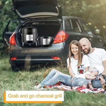 SUNLIFER Portable Charcoal BBQ Grill for Outdoor Adventures