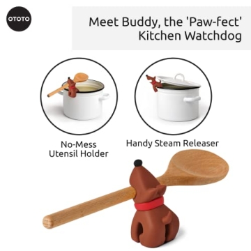 OTOTO Buddy Dog Spoon Holder - Adorable Kitchen Gadget