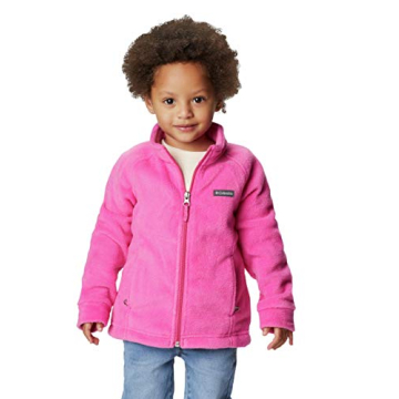 Cozy Columbia Girls Benton Springs Fleece Jacket - Pink Ice, 2T