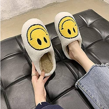 Cozy YJJY Smile Face Slippers for Indoor and Outdoor Use