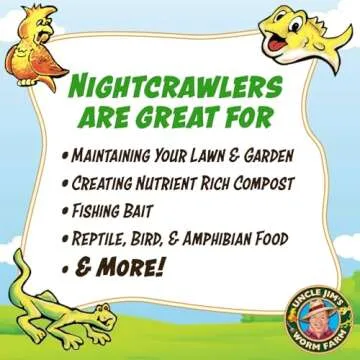 European Nightcrawlers for Gardening and Fishing 1 lb