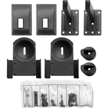 Suptek Speaker Wall Mounts - Dual Speaker Stands Black