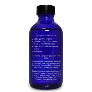 Organic, Black Seed Oil, Cold Pressed, for Hair, Face, Immune Support– 100% Pure, Black Seed Oil, by Zongle Therapeutics, 4 OZ