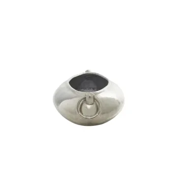 Deco 79 Aluminum Metal Decorative Decorative Bowl Decorative Container with Ring Handles, Decorative Keepsake Box 24" x 9" x 4", Silver