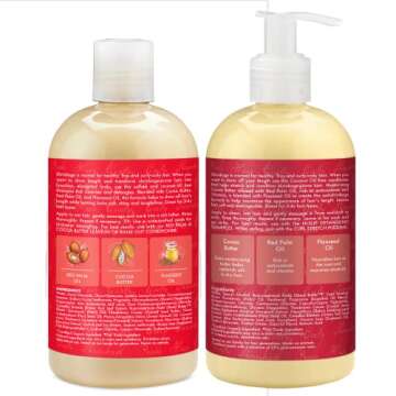 Shea Moisture Curly Hair Shampoo and Conditioner Set for Women with Red Palm Oil & Cocoa Butter - Sulfate-free Hair Care, 13 Oz (2 Piece)