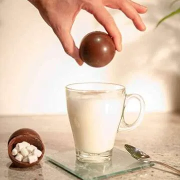 Indulge in Hot Chocolate Balls with Mini Marshmallows