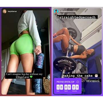 FITGIRL - Hip Thrust Pad and Squat Pad for Leg Day, Barbell Pad Stays in Place Secure, Thick Cushion for Comfortable Squats Lunges Glute Bridges, Olympic Bar and Smith Machine