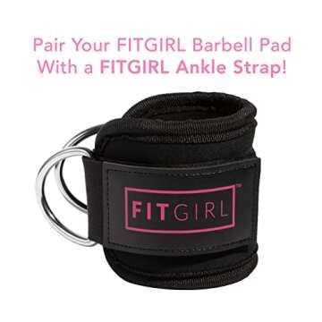 FITGIRL - Hip Thrust Pad and Squat Pad for Leg Day, Barbell Pad Stays in Place Secure, Thick Cushion for Comfortable Squats Lunges Glute Bridges, Olympic Bar and Smith Machine