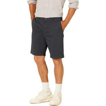 Amazon Essentials Men's Classic-Fit 9" Shorts for Comfort & Style
