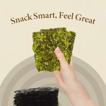 Wang Korean Roasted Seaweed Snack, Keto-friendly, Vegan, Gluten-Free, Healthy Snack 0.14 Ounce, Pack of 24