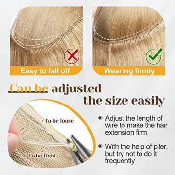 Benehair Invisible Wire Human Hair Extensions for Easy Style