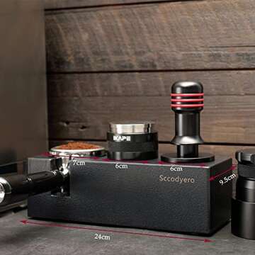 Sccodyero Espresso Tamper Mat Stand for 51/54/58mm Portafilters