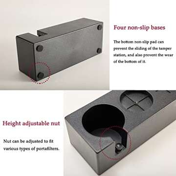 Sccodyero Espresso Tamper Mat Stand for 51/54/58mm Portafilters