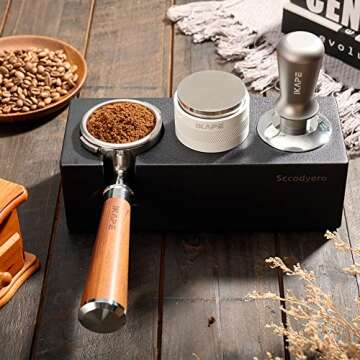 Sccodyero Espresso Tamper Mat Stand for 51/54/58mm Portafilters