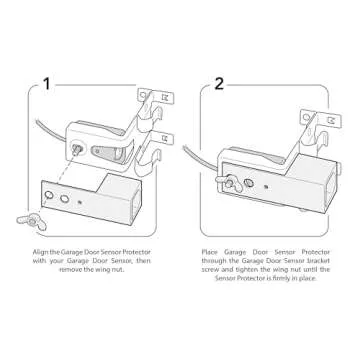 Garage Door Sensor Protector, Made in USA, Easy Installation