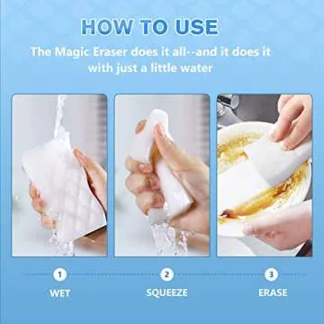 Squish Magic Eraser Sponge, 18 Pack for All Surfaces