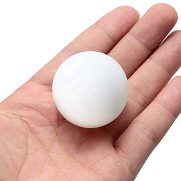 Liberty Imports Pack of 12 Beer Ping Pong Balls - White Table Tennis Balls - Lightweight Durable Sea...
