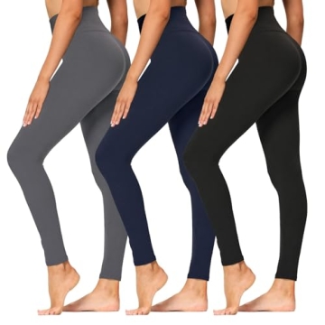 High Waisted Leggings for Women - Soft Athletic Tummy Control Yoga Pants for Cycling Dance Tights