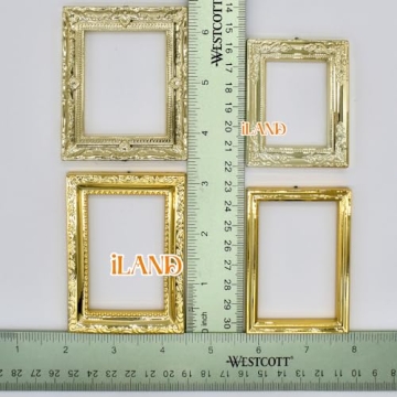 iLAND Dollhouse Frames with Classic Paintings Set for Kids