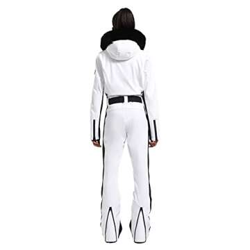 GSOU SNOW women's one-piece ski suit, waterproof & windproof for winter sports.