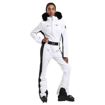 GSOU SNOW Women's Stylish Waterproof Ski Suit for Winter