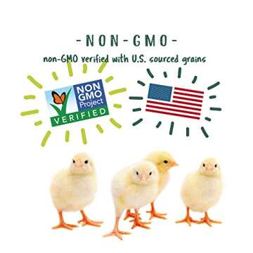 Manna Pro NON GMO Poultry Feed | No Artificial Flavors or Colors | Great for Mixed Flocks | Chick Starter, Layer, & 6 Grain Flaxseed | 10 lb