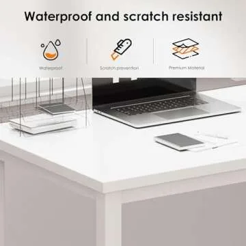 DlandHome 63" X-Large Computer Desk – Elegant & Sturdy