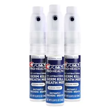 Crest Pro-Health Portable Alcohol-Free CPC Mist | Instant Fresh Breath - 3 Count (0.24oz/7ml)
