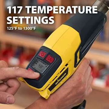 Wagner Spraytech 0503070 FURNO 700 Digital Heat Gun, 2 Nozzles & Temperature Setting Ranging 125áµ’F to 1300áµ’F, Electric Heat Gun for Paint Removal, Bending PVC, Crafts and More