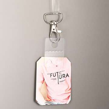 Adhesive Hanging Tabs - 300 Clear Plastic Tags for Display