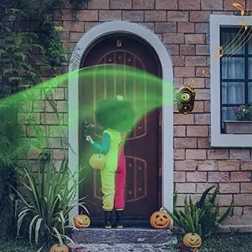 Venforze Halloween Decorations, Halloween Doorbell, Animated Eyeball with Spooky-Sounds, Halloween Decor with Lightup Eyeball,Trick Or Treat Event for Kids, for Haunted House Halloween Party