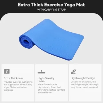 Extra Thick BalanceFrom Yoga Mat with Carry Strap