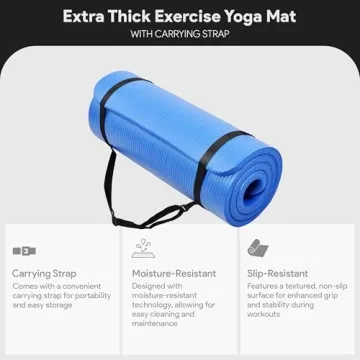 Extra Thick BalanceFrom Yoga Mat with Carry Strap