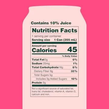 Delicious Olipop Cherry Vanilla Prebiotic Soda, 12 Cans