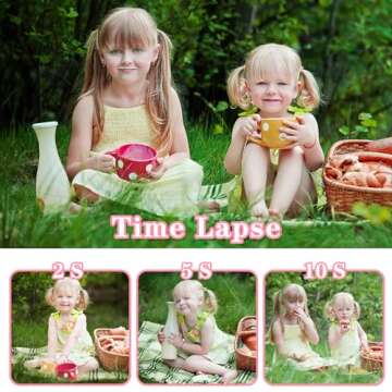 Anesky Kids Camera, Best Birthday for Girls/Boys Ages 3 4 5 6 7 8 9 10 11 12, Kids Digital Camera for Toddler with Video, Toy Camera for 3-12-Year-Olds Kids with 32GB Card - Pink