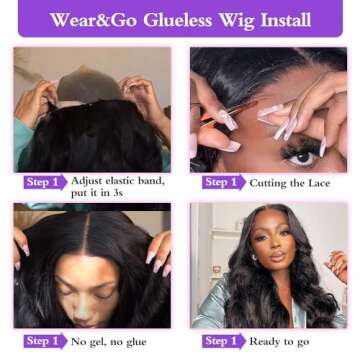 Vlaty Glueless Lace Front Wigs for Natural Look