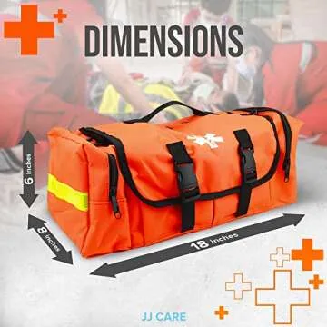 Fully Stocked JJ CARE Trauma Bag for All Emergencies
