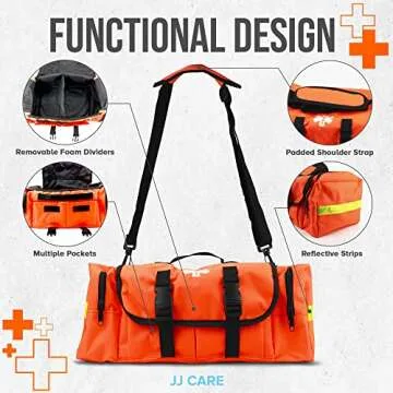 Fully Stocked JJ CARE Trauma Bag for All Emergencies