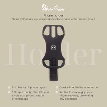 Silver Cross Wave Stroller Phone Holder: Secure and Stylish