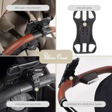 Secure and Stylish Phone Holder for Strollers