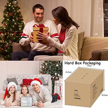 Tecbeauty Large Qtips Holder - 2 Grids Cotton Swabs Dispenser Bathroom Organizer Cotton Balls, Cotton Pads Storage Canisters, Hinged Lids, Blue