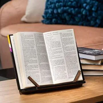 TILISMA Wooden Cook Book Stand - Elegant and Adjustable