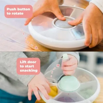 GoBe Kids Snack Spinner - Portable & Interactive Container